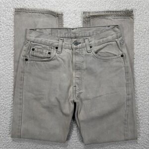 VTG Levis 501 Jeans 30x30 (Actual 27x30) USA 80s Gray Streetwear Grunge Casual